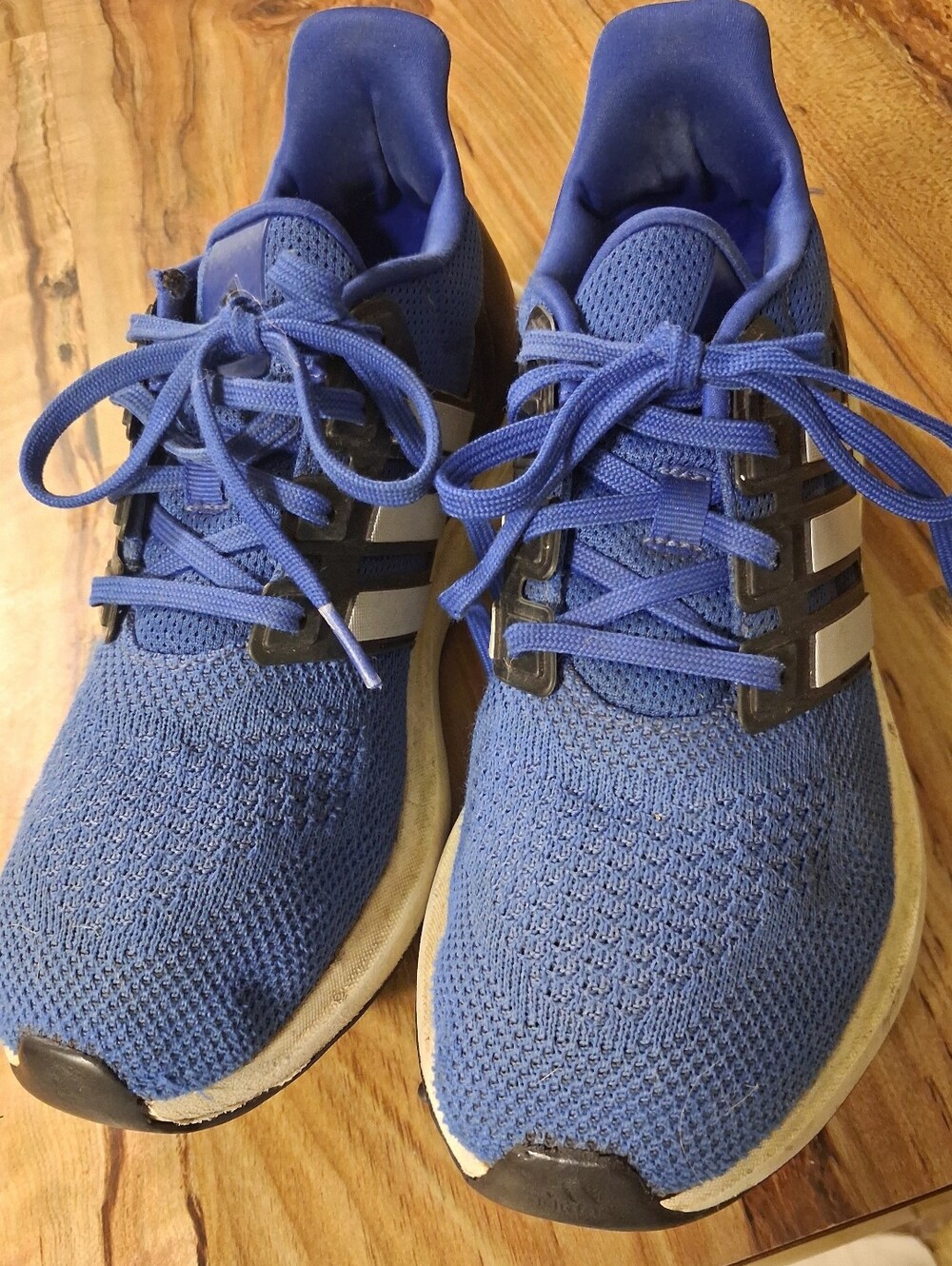 adidas Navy Blue Athletic Sneakers with Gold Logo